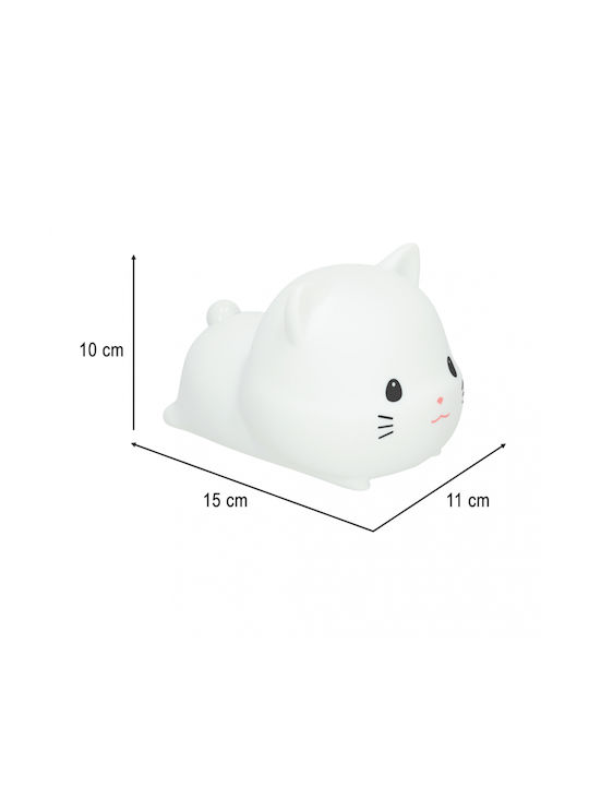 ikonka Lampă decorativă pentru copii Alb 15x11x10εκ.