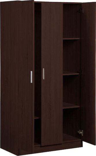 Wilson 3D Τρίφυλλη Ντουλάπα Begge 90x45x180cm