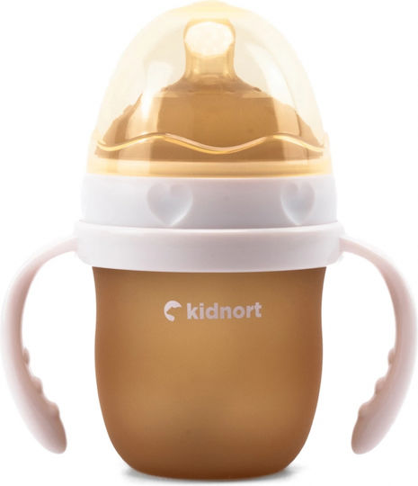 Kidnort Educational Sippy Cup Silicone with Handles Pink 150ml