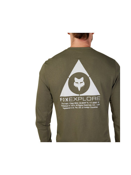 Fox Ranger Long Sleeves Cycling Jersey Green