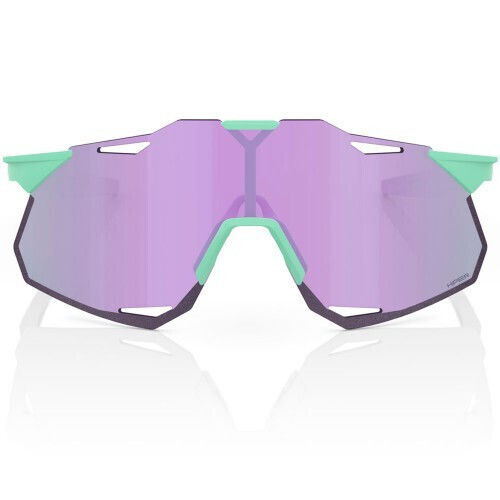 100% Cycling Glasses Hypercraft XS with Green Frame & Mirror / Photochromic / Transparent Lenses