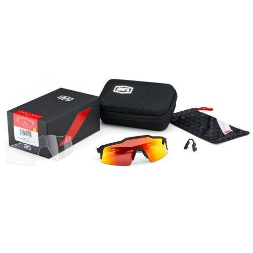 100% Cycling Glasses Speedcraft XS with Blue Frame & Mirror / Photochromic Lenses