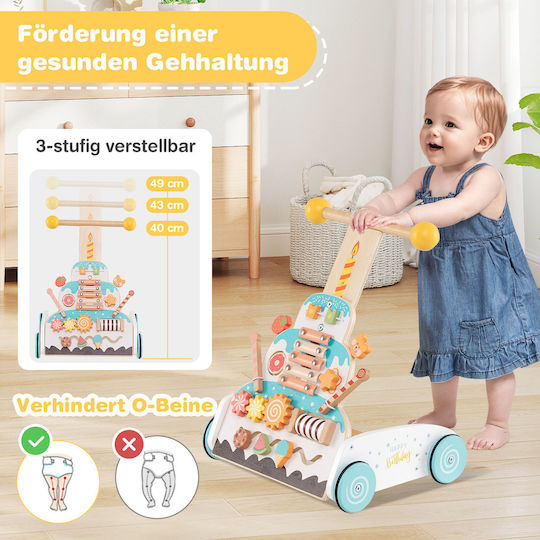 Costway Lauflernhilfe Ride On für 12++ Monate BC10289WH Mehrfarbig