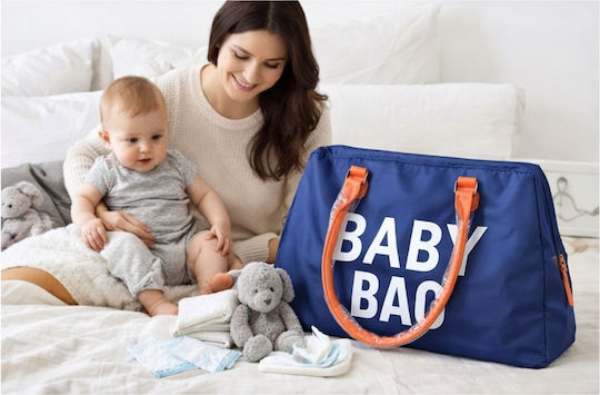 Shoulder/Hand Diaper Bag Blue 45x25x20cm.