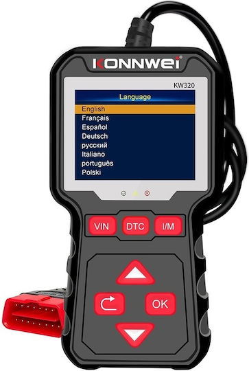 Konnwei Автомобилна Диагностика OBD 2 с Кабел