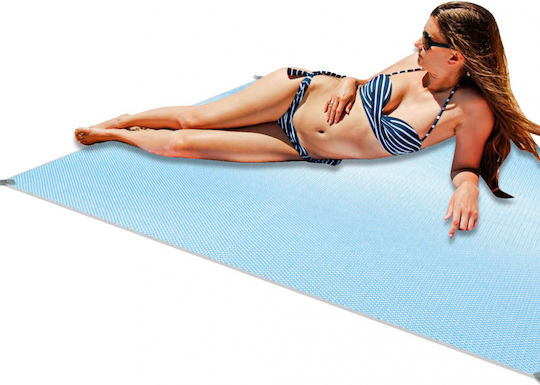 Covoraș De Plajă XXL 200x200 Cm Albastru