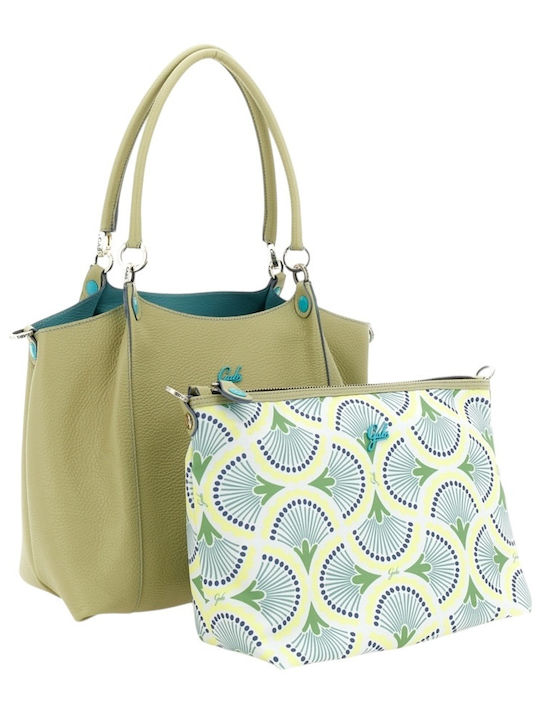 Women's Shopper Shoulder Bag Green G012273T3 X3024 C2517