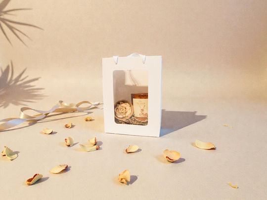 Подаръчен Комплект Свещ + Forever Rose Бежово Подаръчен Комплект Свещ + Forever Rose Бежово