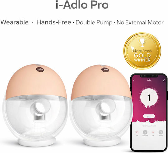Adlo Electric Double Breast Pump Pro Smart Battery Beige 150ml H2301AD0113
