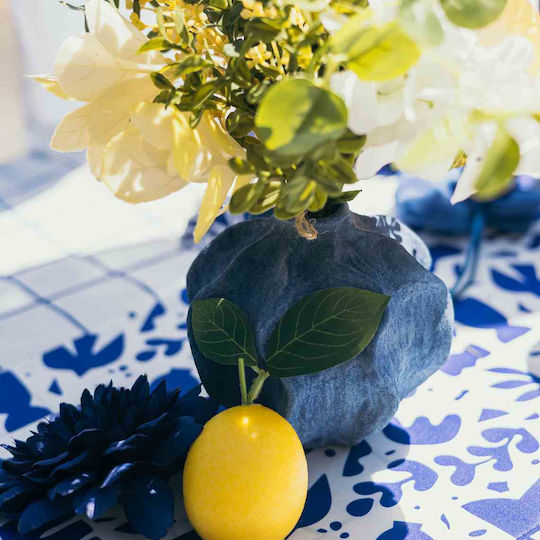 Beauty Home Διακοσμητικό Βάζο Κεραμικό Olya Μπλε Y11.5cm