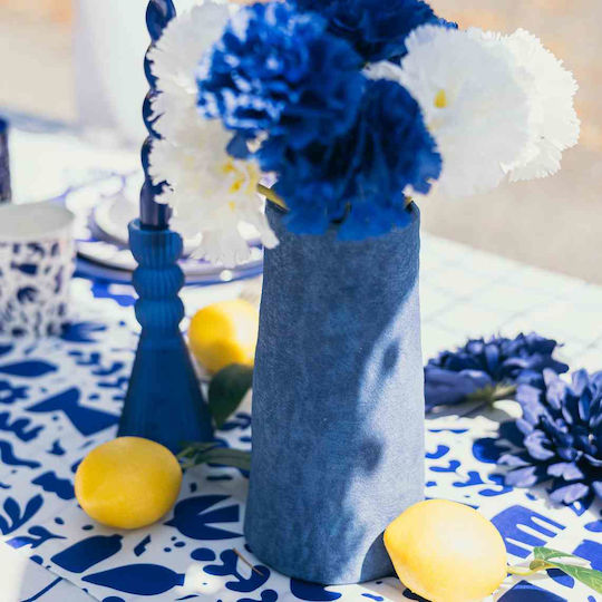 Beauty Home Διακοσμητικό Βάζο Κεραμικό Ama Μπλε Y20.5cm