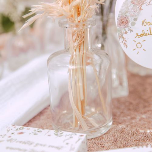 Beauty Home Διακοσμητικό Βάζο Γυάλινο Faustin Διάφανο 6.8xΥ12cm