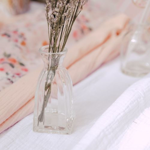 Beauty Home Decorative Glass Vase Rosalie Transparent 5.3xH11cm