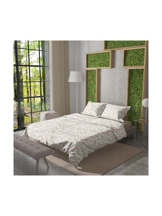 BabyMam Conținut set Husă de pilotă pentru copii Single cu față de pernă Bumbac Roz 140x200cm