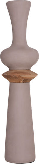 HomeMarkt Decorative Floor Vase Concrete Nebula Brown 17xH45cm