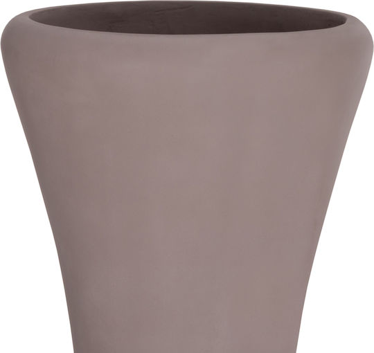 HomeMarkt Decorative Floor Vase Concrete Nebula Brown 17xH45cm