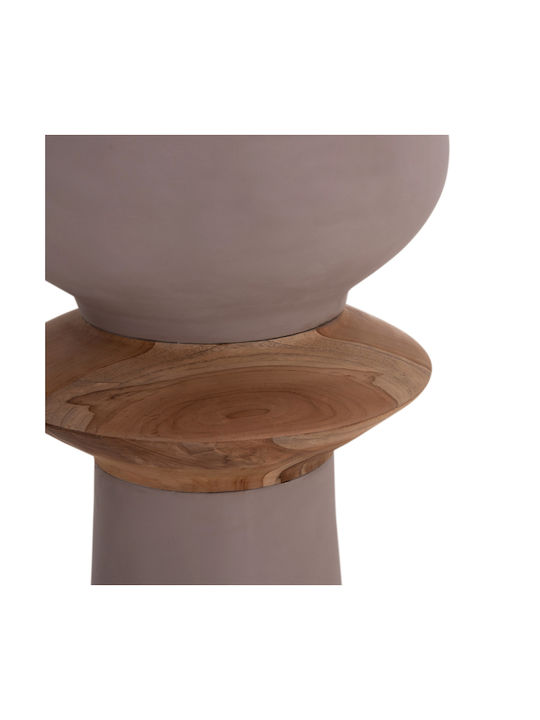 HomeMarkt Dekorative Boden-Vase Beton Nebula Braune 17xH45cm