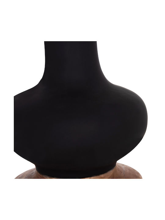 HomeMarkt Decorative Floor Vase Concrete Nebula Black 17xH45cm