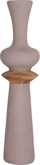 HomeMarkt Decorative Floor Vase Concrete Nebula Brown 17xH45cm