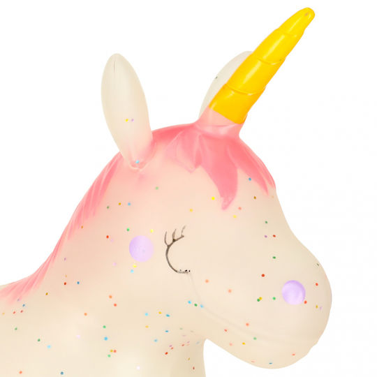 ikonka Săritori Unicorn Pentru 3+ Ani Roz 47 cm