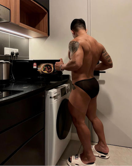 Kinksters Ανδρικό Sexy Slip Μαύρο