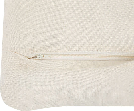 Beliani Decorative Pillow Beige 2 Pieces 45x45cm