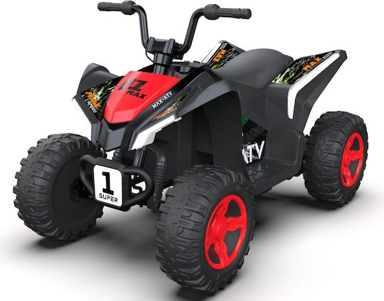 Motocicletă Cu 4 Roți Electrică 24 Volt Roșie Pentru 3+ Ani