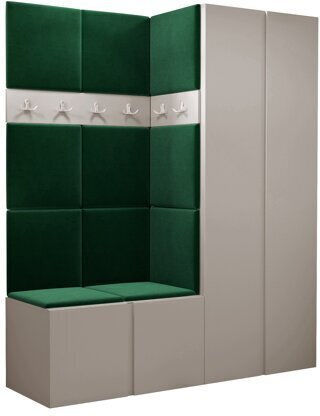 Hartford 266 Έπιπλο Εισόδου με Καθρέπτη Κασμίρι 158x46x186εκ.