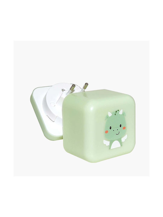 Cloud b Cloud b LED Night Light Drake the Dragon Power Green