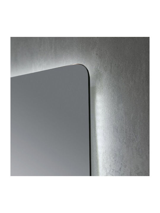 Sparke Rectangular Bathroom Mirror Led 80x60cm White
