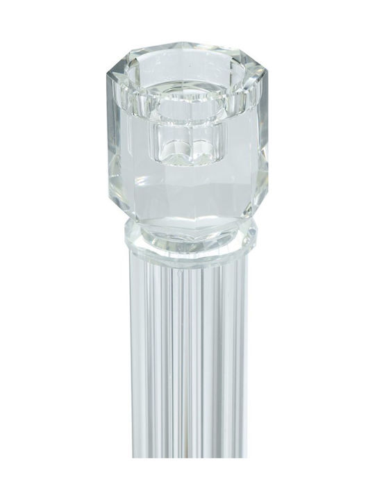 Artekko Candle Holder Glass in Transparent Color 9x46x9cm 1pcs