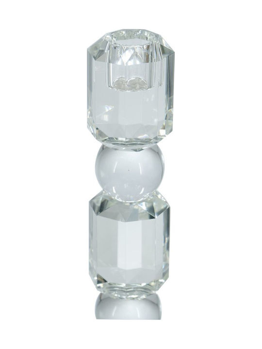 Artekko Κηροπήγιο Γυάλινο σε Διάφανο Χρώμα 8x29.5x8εκ.