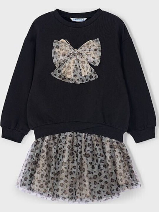Kids' Set with Skirt Winter 2pcs Black
