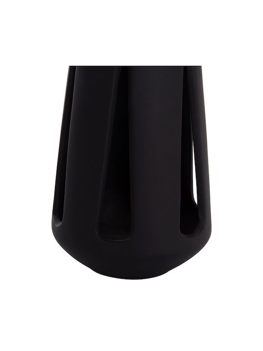 HomeMarkt Erantyl Rattan Lantern Tabletop Black 10x10x10cm