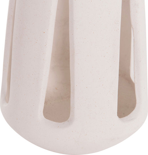 HomeMarkt Erantyl Rattan Lantern Tabletop White 10x10x10cm