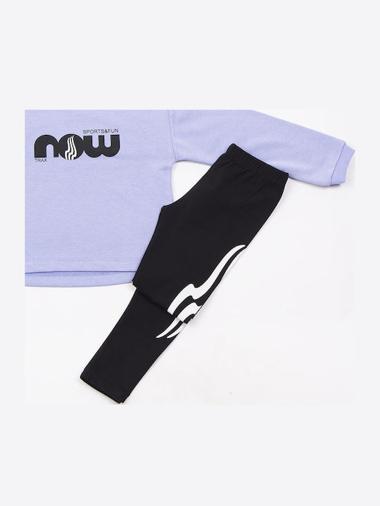 Kinder-Set mit Leggings Winter 2Stück Lilac