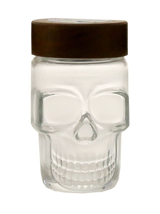 Vase General Use with Lid Glass Transparent 5.5x5.5cm