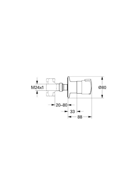 Grohe Built-in Faucet Mixer for Shower Silver