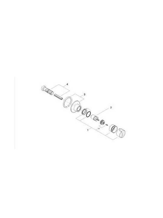 Grohe Built-in Faucet Mixer for Shower Silver