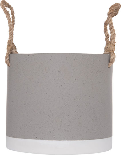 HomeMarkt Tryll Γλάστρα Τσιμεντένια Γκρι 21x21εκ.