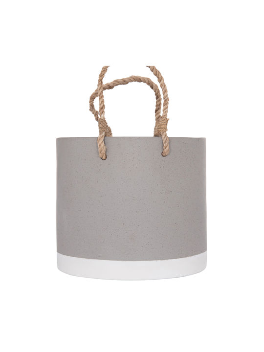 HomeMarkt Tryll Γλάστρα Τσιμεντένια Γκρι 21x21εκ.