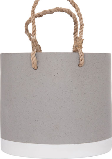 HomeMarkt Tryll Γλάστρα Τσιμεντένια Γκρι 21x21εκ.