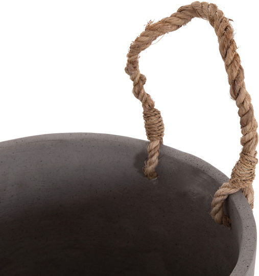 HomeMarkt Tryll Γλάστρα Τσιμεντένια Γκρι 21x21εκ.