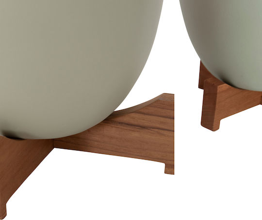 HomeMarkt Σετ 2 Γλάστρες Πήλινες Terracotta 25x25εκ.