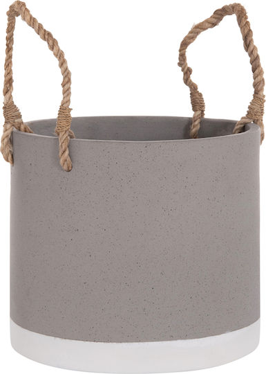 HomeMarkt Tryll Γλάστρα Τσιμεντένια Γκρι 21x21εκ.