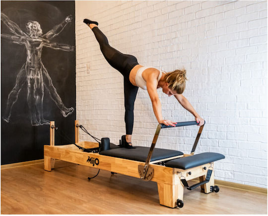 Pat Reformer Pilates Pliabil din Lemn Foldable Mijo Cod 23298