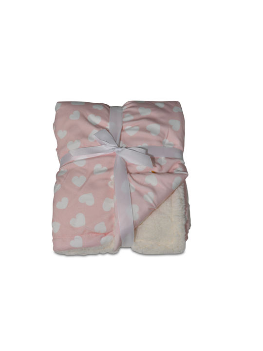 Cangaroo Blanket Nursery Swaddling Blankets Fleece Pink 75x105cm