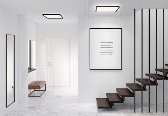 Helestra Таванно осветление 61бр Черен с Вграден LED