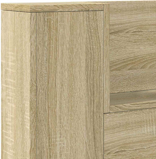 vidaXL Κεφαλάρι Κρεβατιού Ξύλινο Μπεζ 140x103.5cm