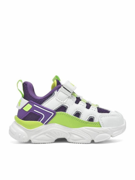 Memory Spinel 3 V Kids Sneakers Anatomic with Scratch White